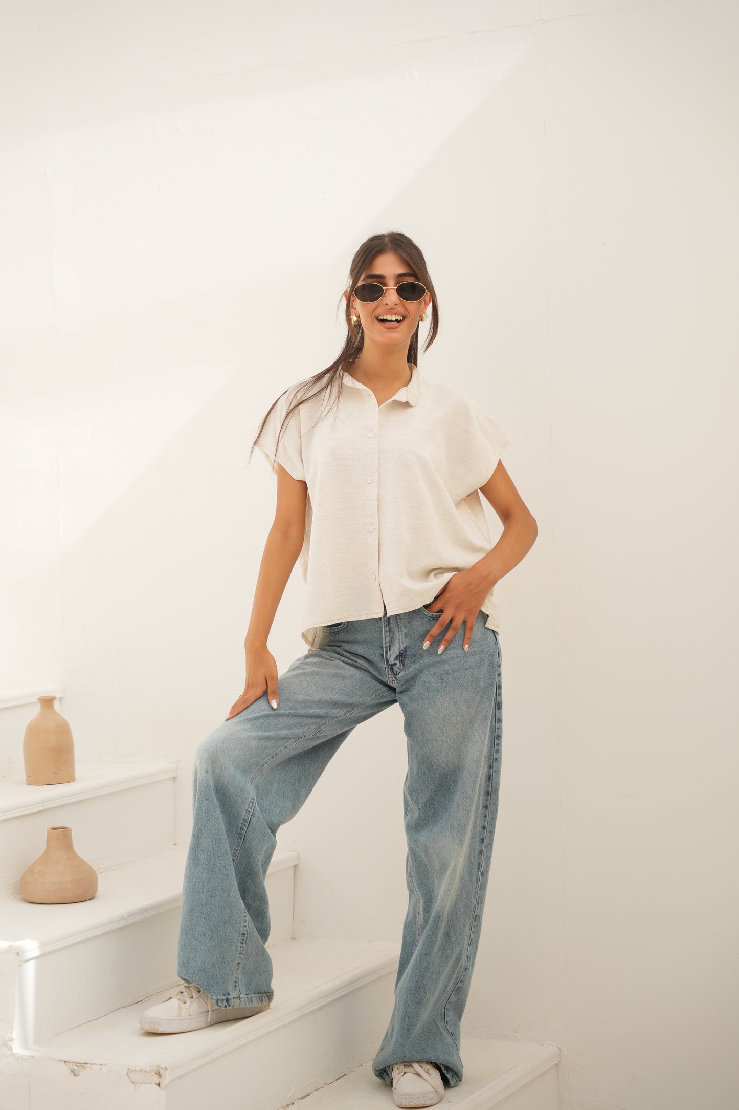 Short sleeve Linen Shirt