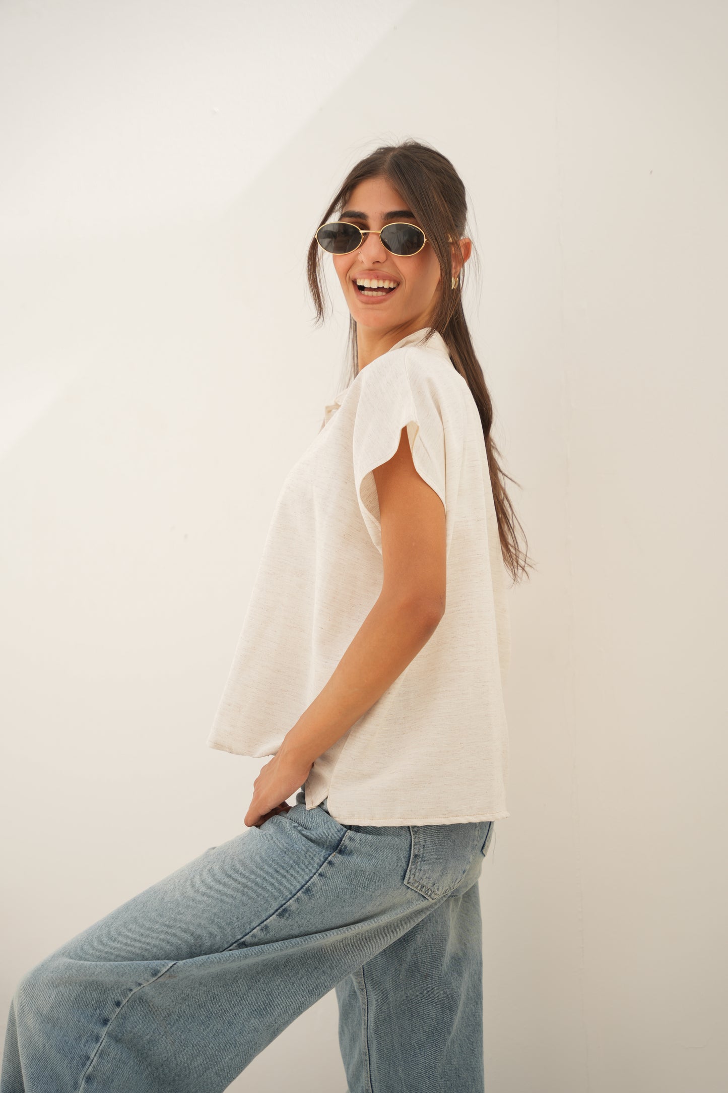 Short sleeve Linen Shirt