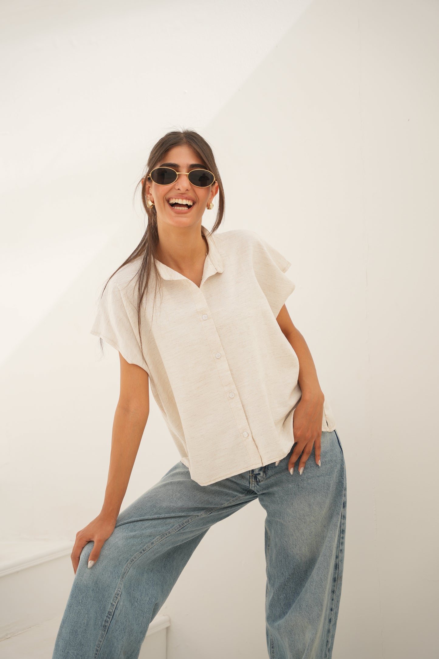 Short sleeve Linen Shirt
