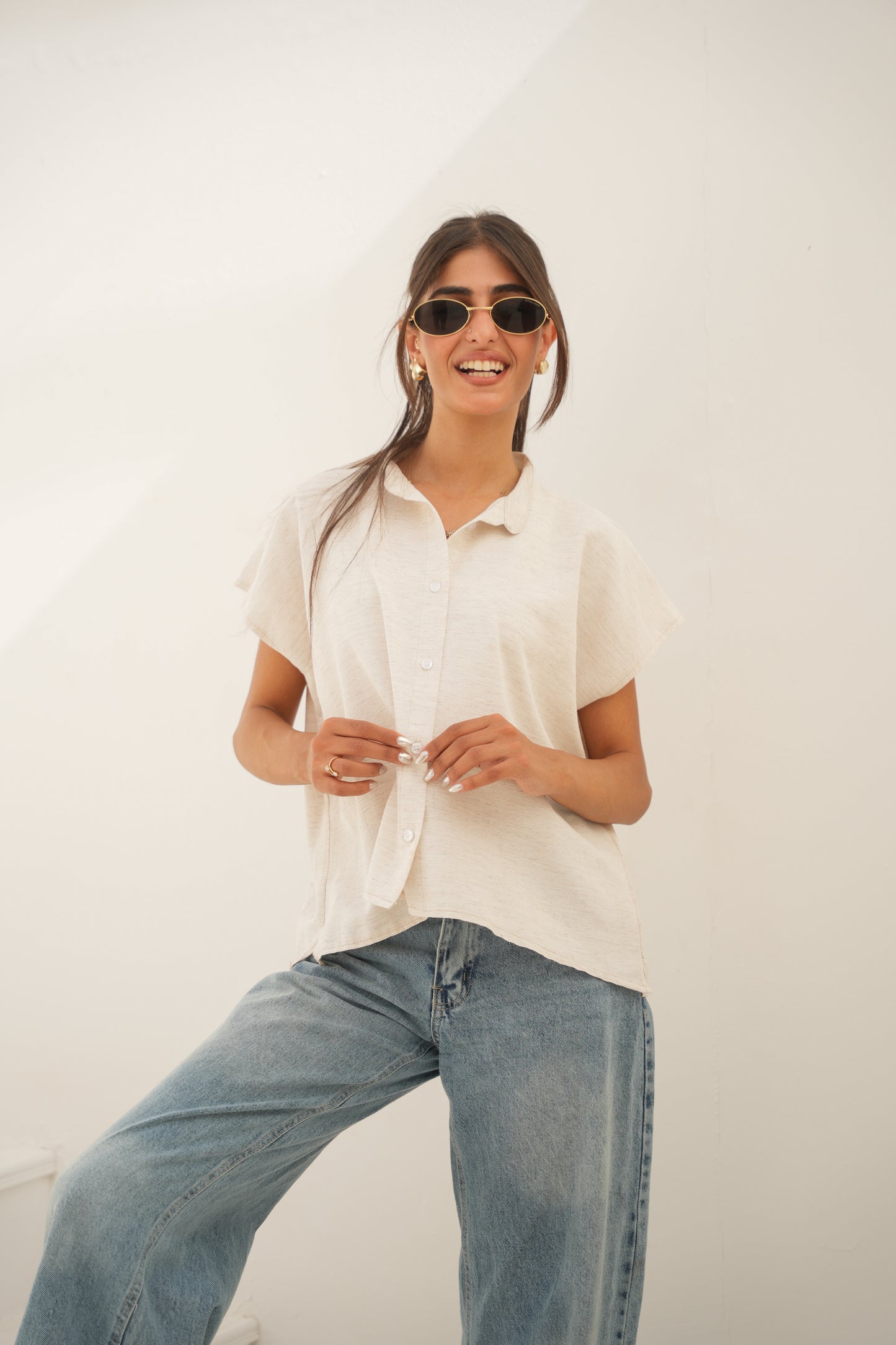 Short sleeve Linen Shirt