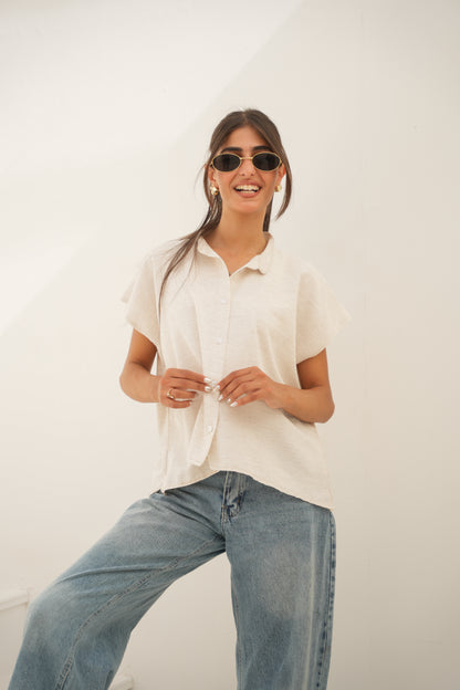 Short sleeve Linen Shirt