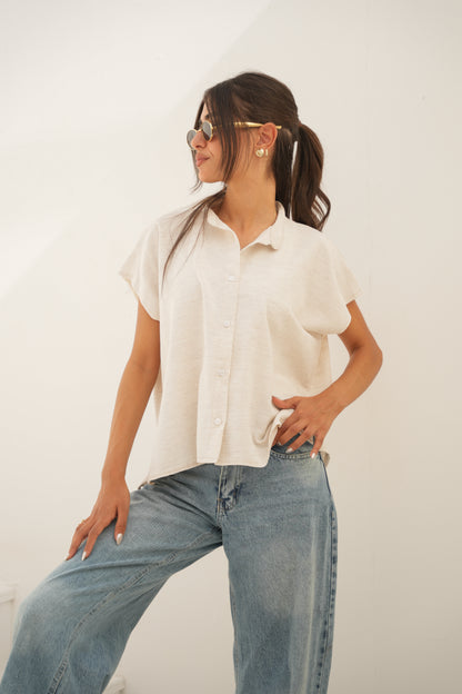 Short sleeve Linen Shirt