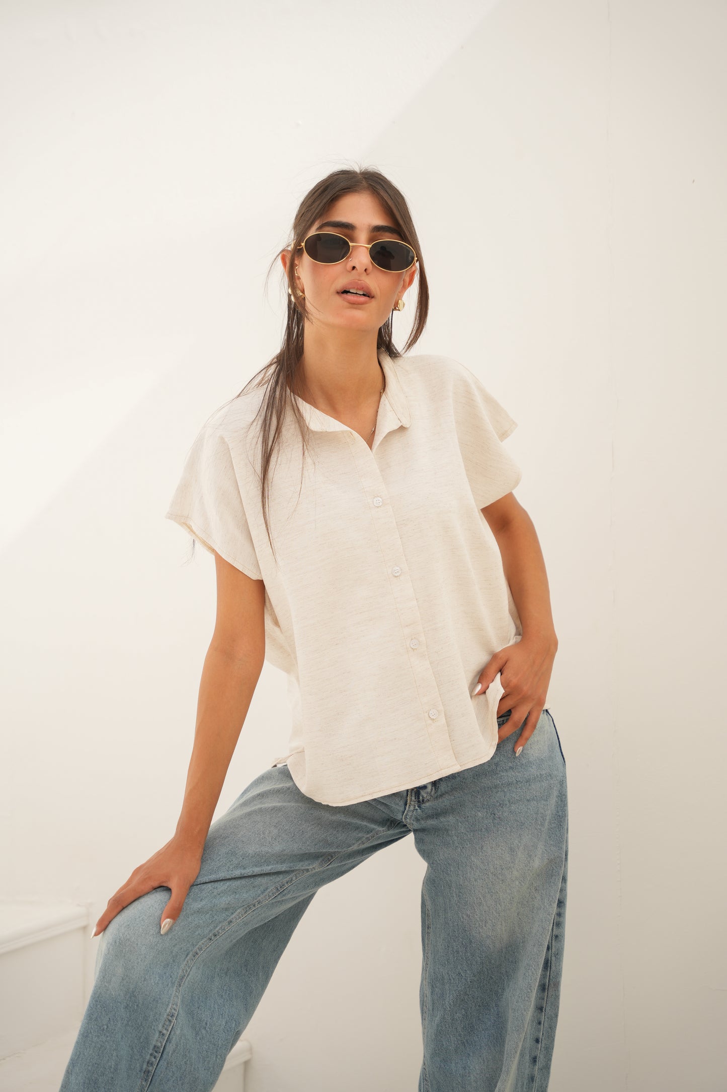 Short sleeve Linen Shirt