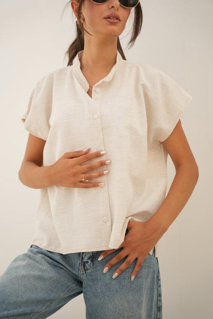 Short sleeve Linen Shirt