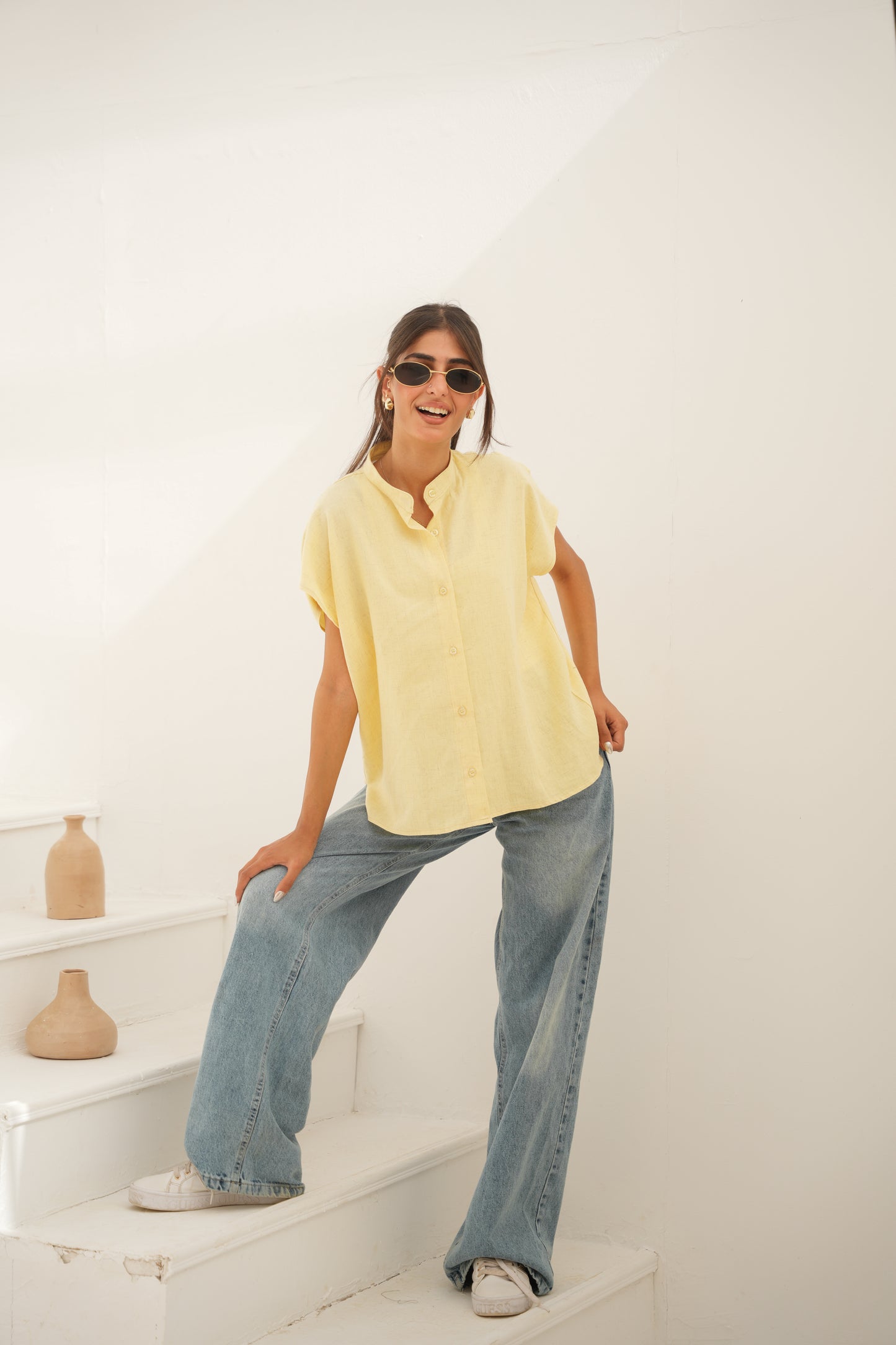 Short sleeve Linen Shirt