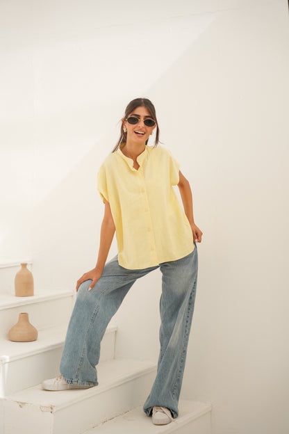 Short sleeve Linen Shirt