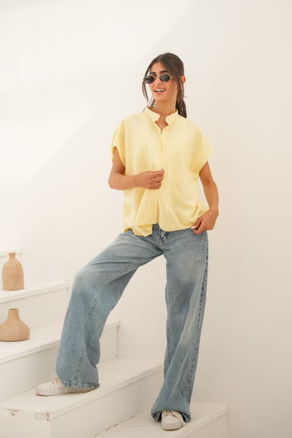 Short sleeve Linen Shirt