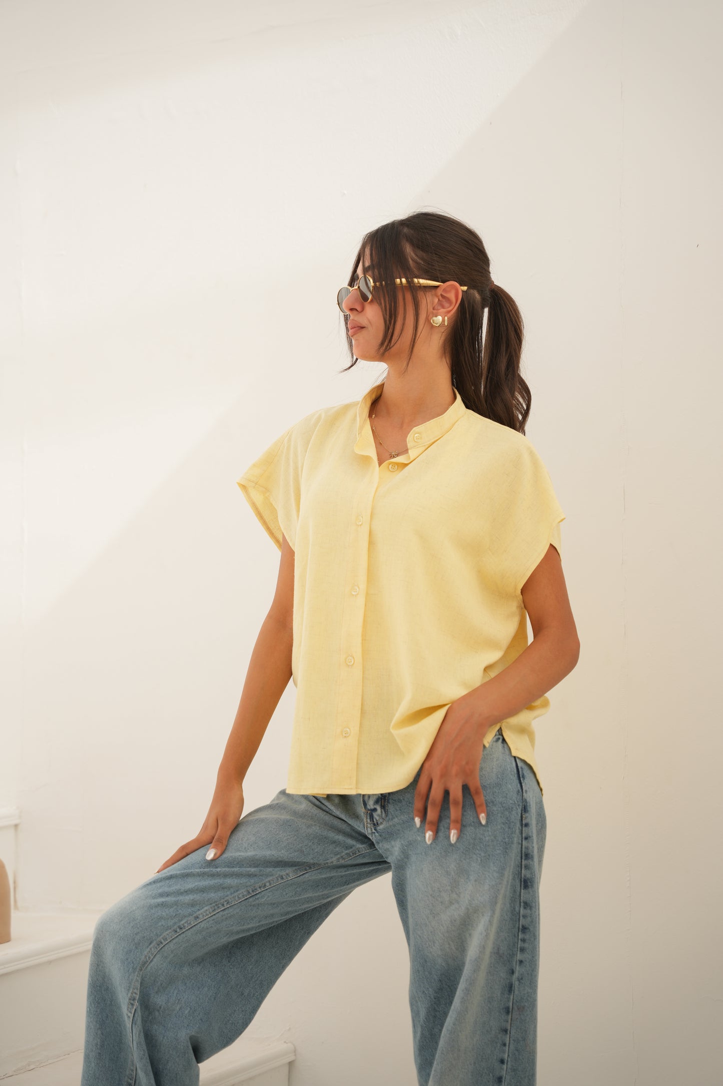 Short sleeve Linen Shirt