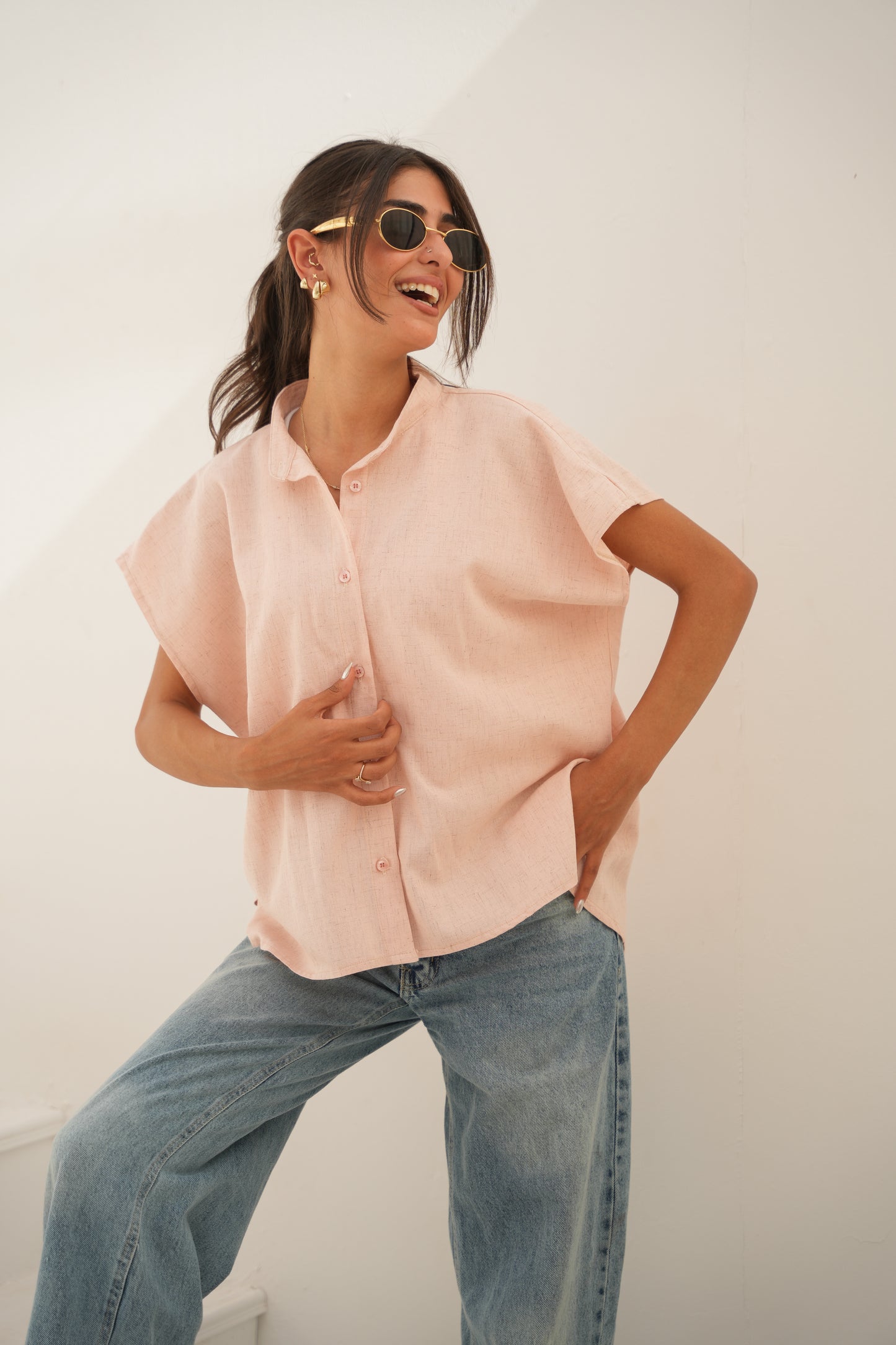 Short sleeve Linen Shirt